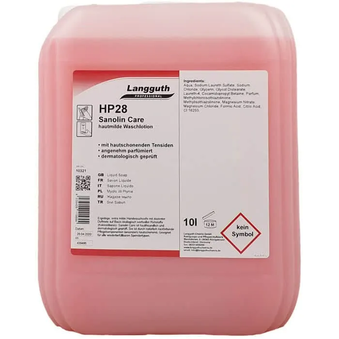 Langguth HP28 Sanolin Care Flüssigseife 10l