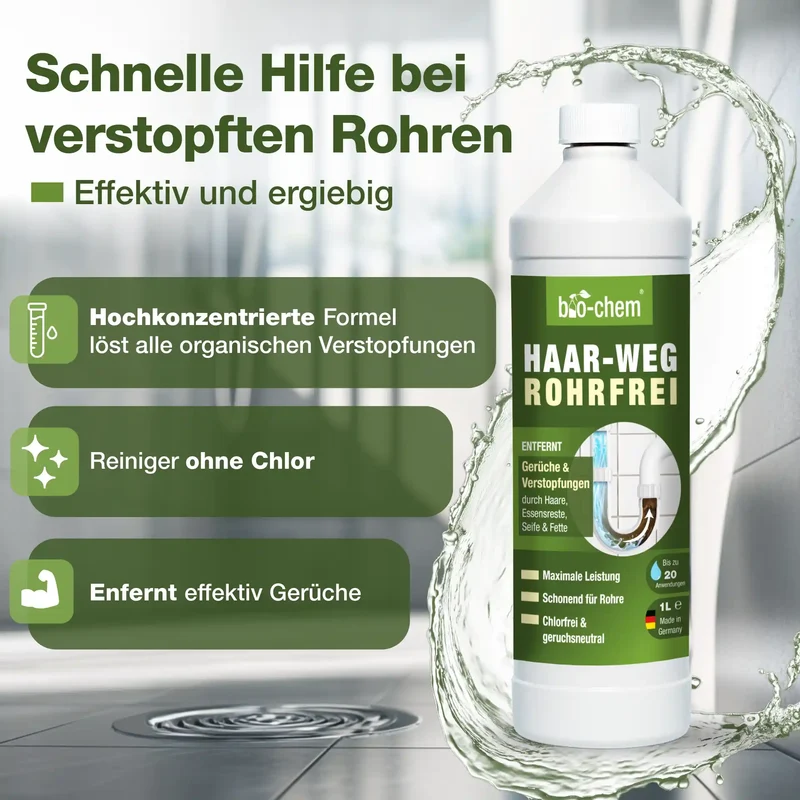 Abflussreiniger Rohrfrei Haar-Weg (1 L)