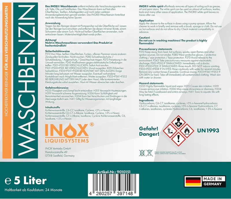 Waschbenzin IX200