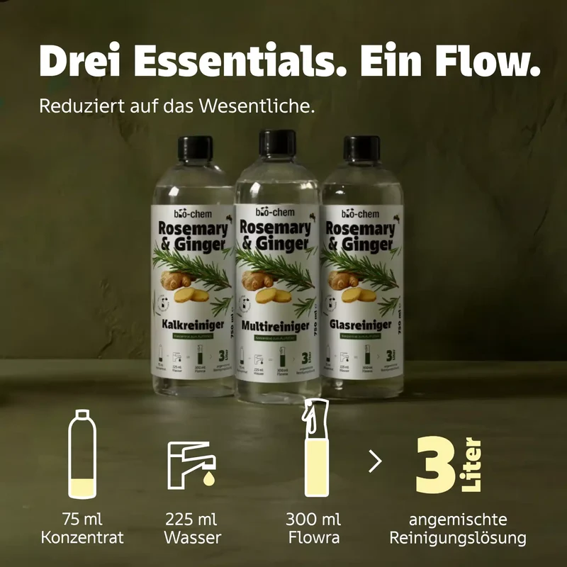 Flowra Sprühflasche Rosemary & Ginger