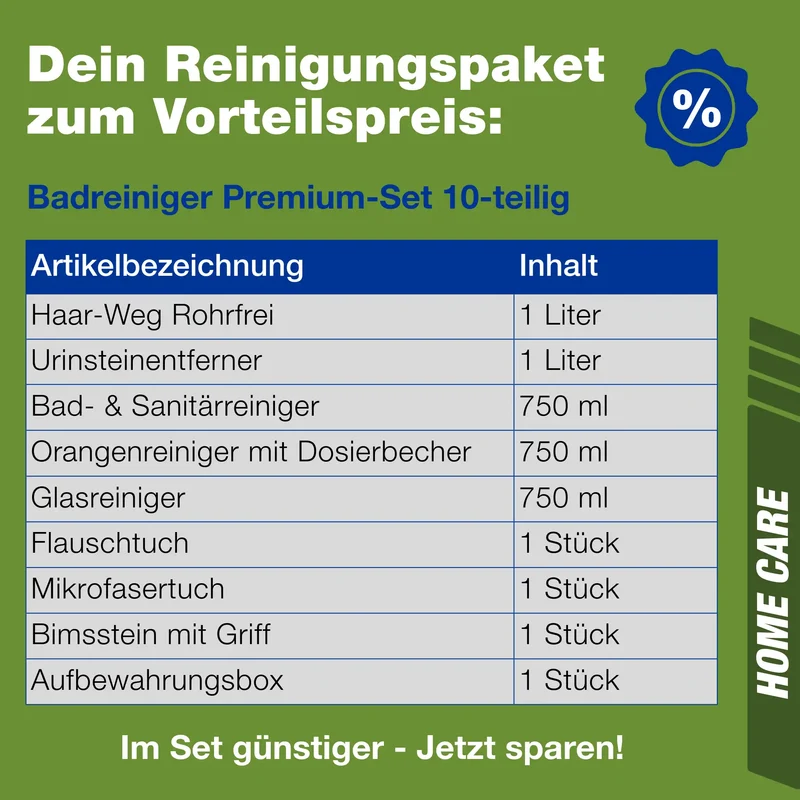 Badreiniger-Set (PREMIUM 9-teilig)