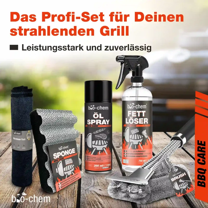 Grillreinigung Fettlöser (PROFI 5-teilig)