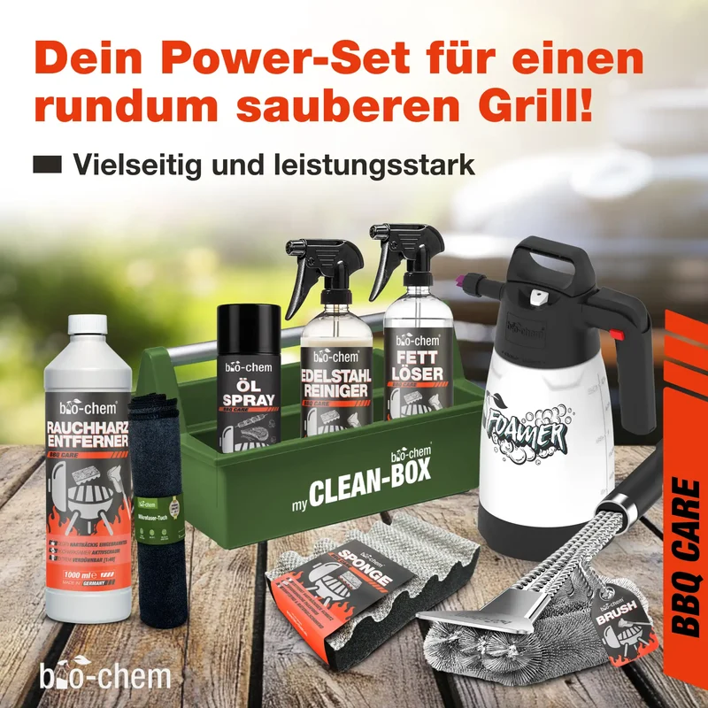 Grillreinigungs-Set mit Foamer (PREMIUM 9-teilig)