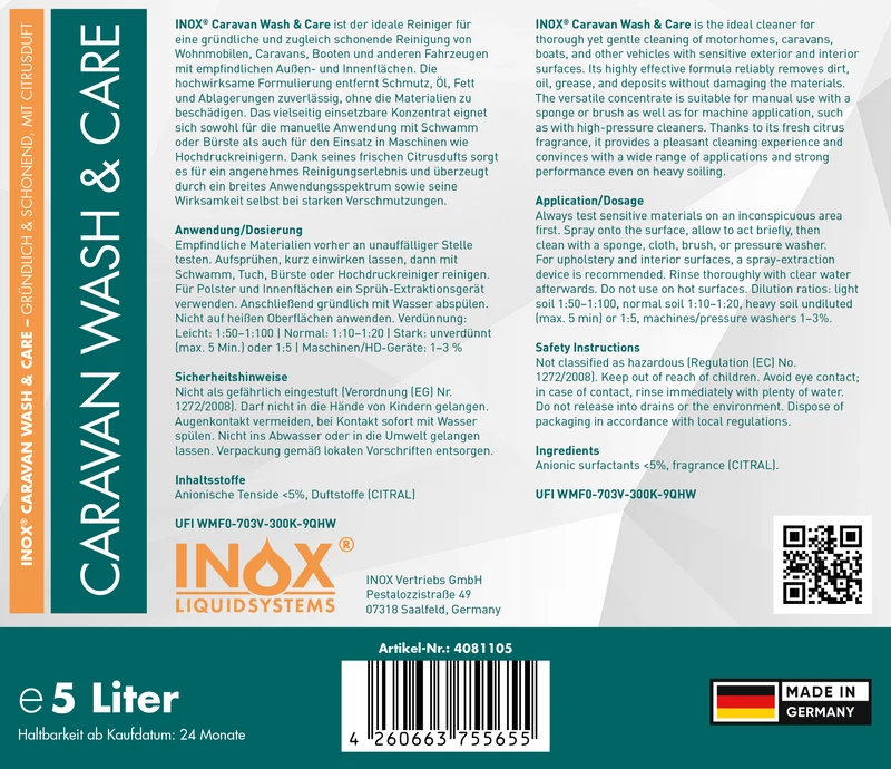 Caravanreiniger Wash & Care