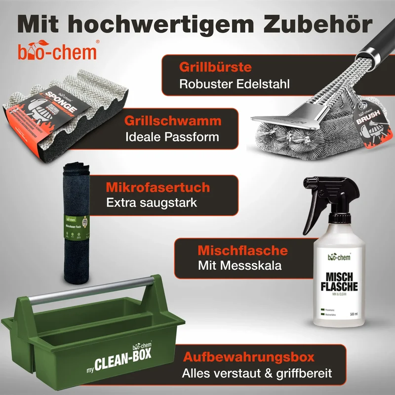 Grillreinigungs-Set (PREMIUM 9-teilig)