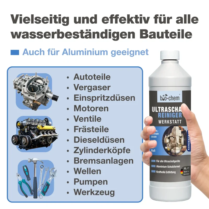 Ultraschallreiniger Flüssigkeit Werkstatt (1 L)