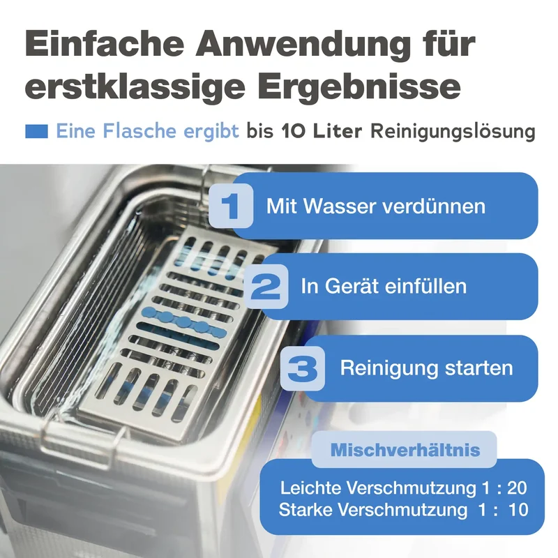 Ultraschallreiniger Flüssigkeit Werkstatt (1 L)