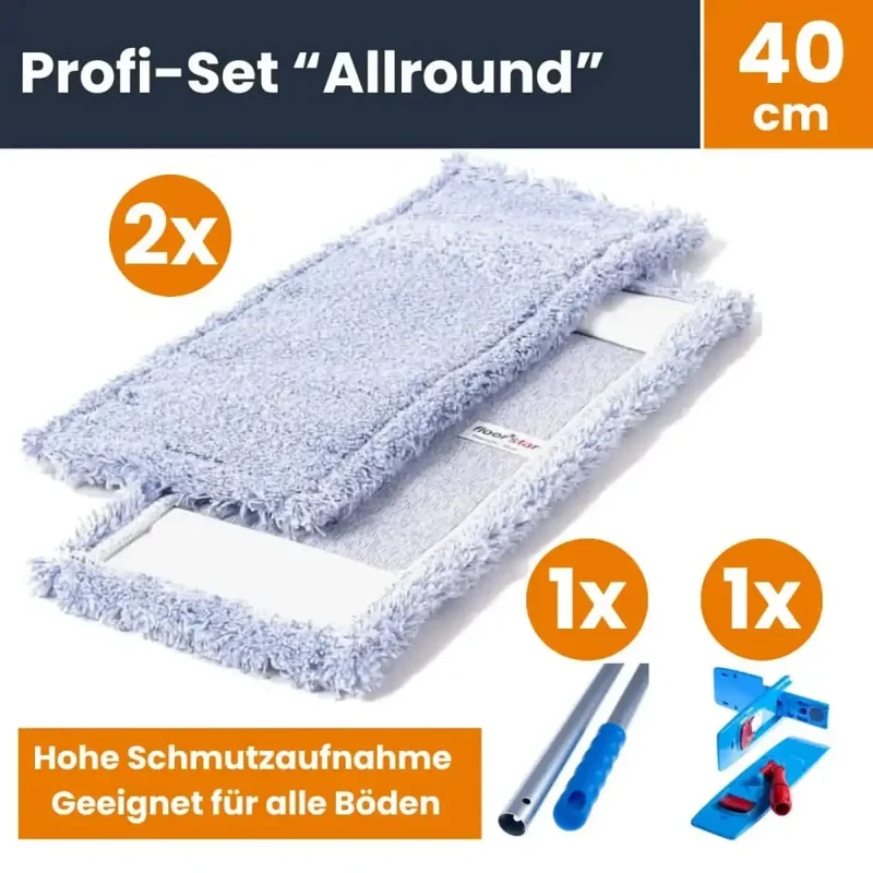 Bodenwischer Profi-Set mit Wischmops "Allround 40 cm"
