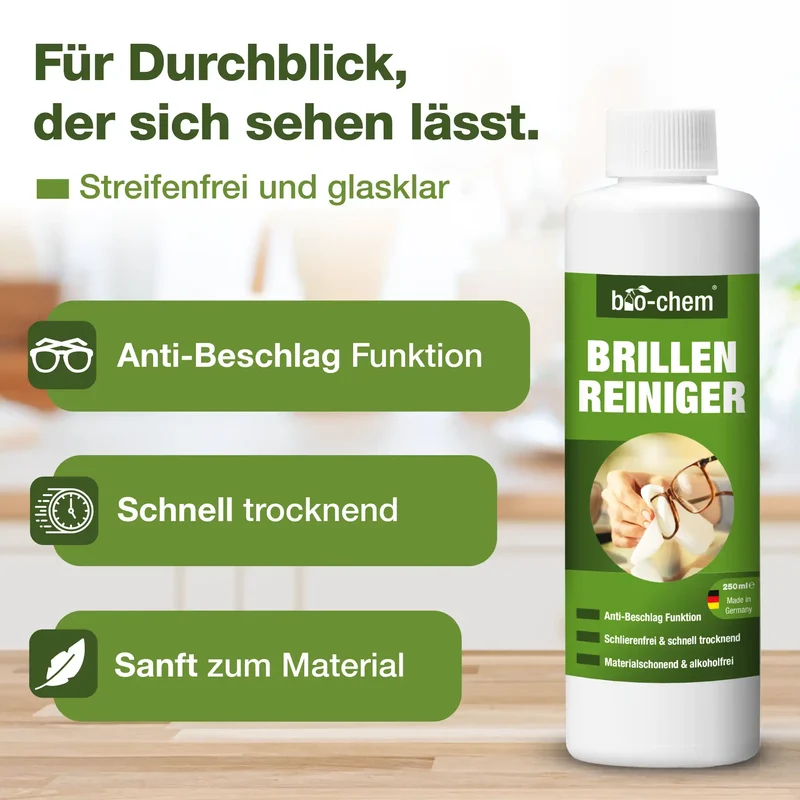 Brillenreiniger (250 ML + Tuch)