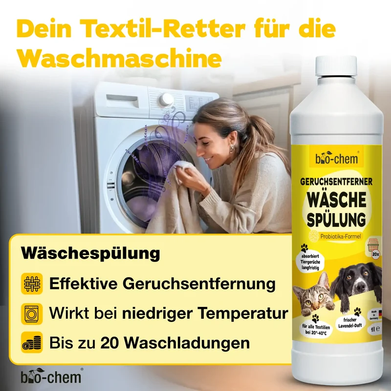 Geruchsentferner Hund + Wäschespülung (2-teilig)