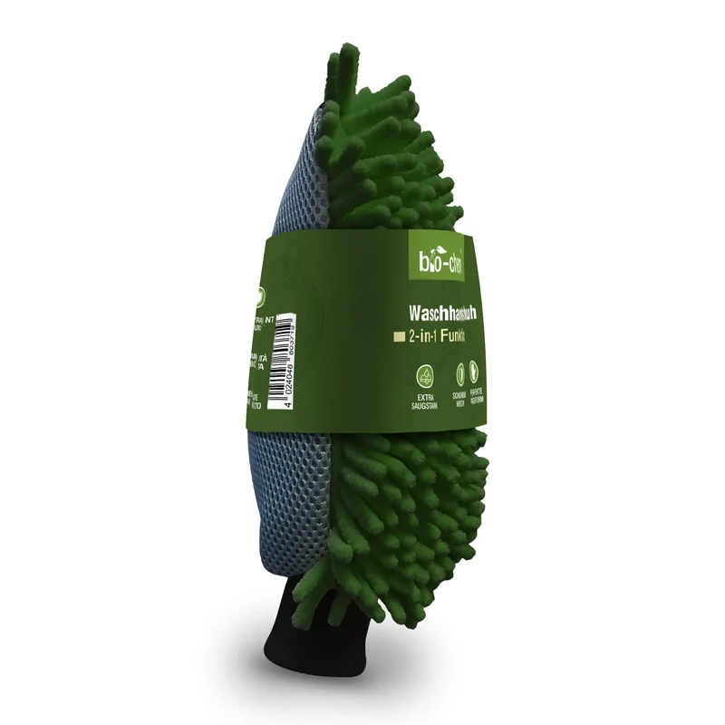 Mikrofaser Waschhandschuh grün