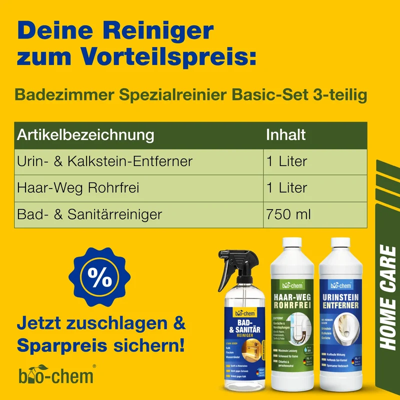 Badreiniger-Set (BASIC 3-teilig)