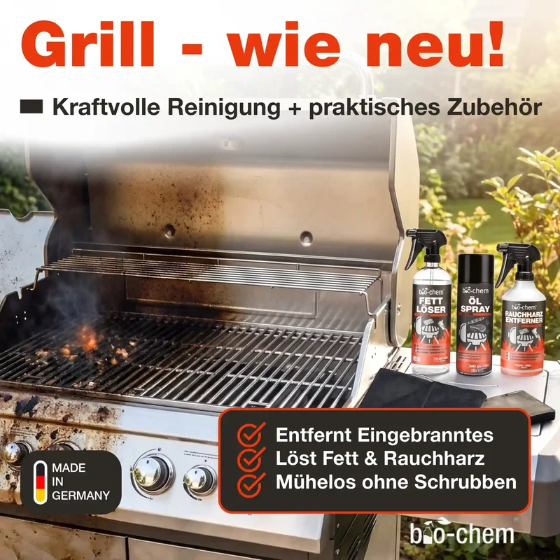Grillreinigungs-Set mit Ölspray (BASIC 3-teilig)