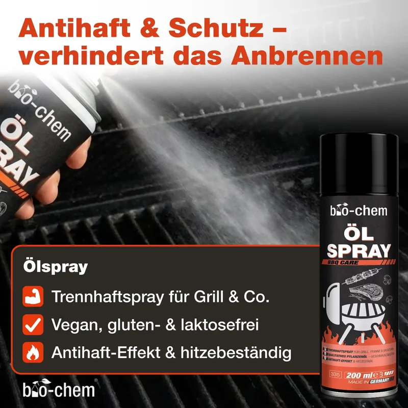 Grillreinigungs-Set mit Ölspray (BASIC 3-teilig)