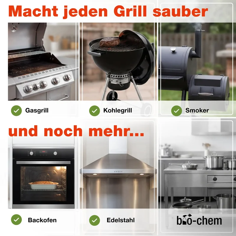 Grillreinigungs-Set mit Ölspray (PROFI 5-teilig)