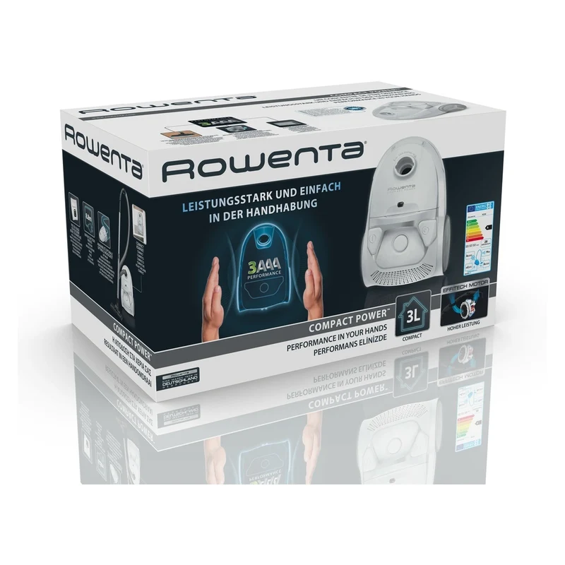 Rowenta Compact Power RO392 3 l Zylinder-Vakuum Trocken 750 W Staubbeutel
