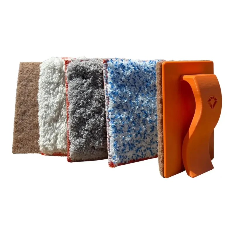 MAYKKER JitterBug Schrubber inkl. 1x Walnusspad 15cm