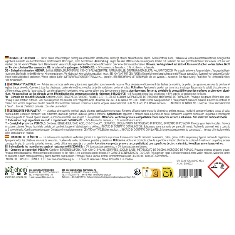 Kunststoffreiniger (500 ML)