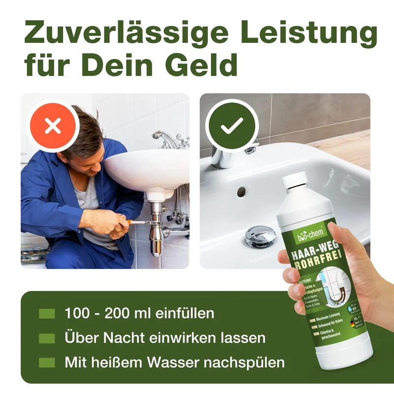 Abflussreiniger Rohrfrei Haar-Weg (1 L)