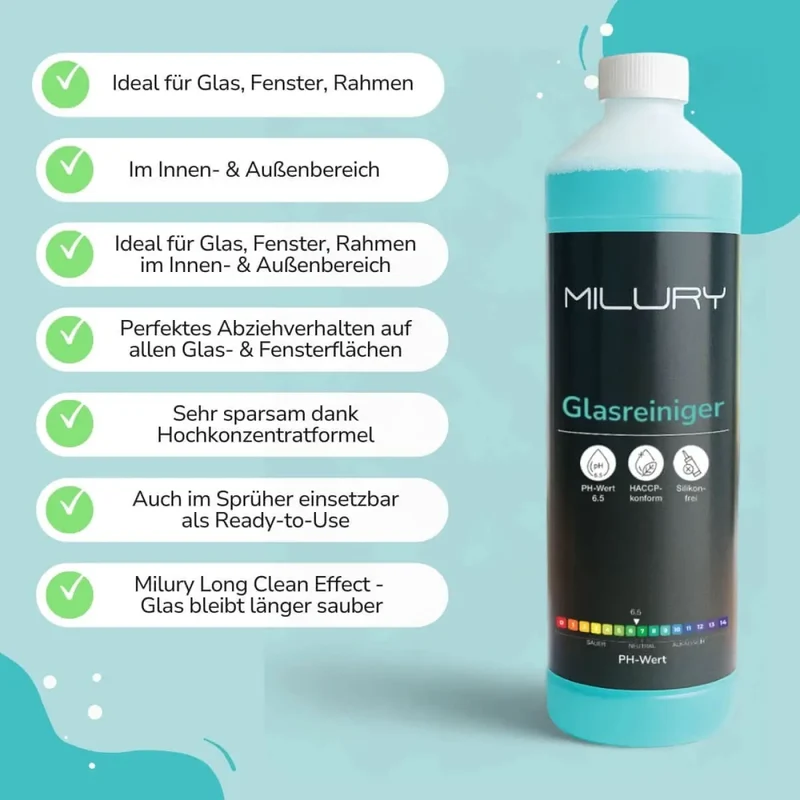 MILURY Glasreiniger Konzentrat 1 Liter