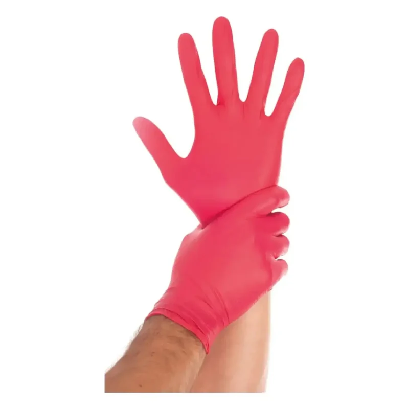 Hygostar "Safe Light" Nitril-Handschuhe Rot 100 Stück