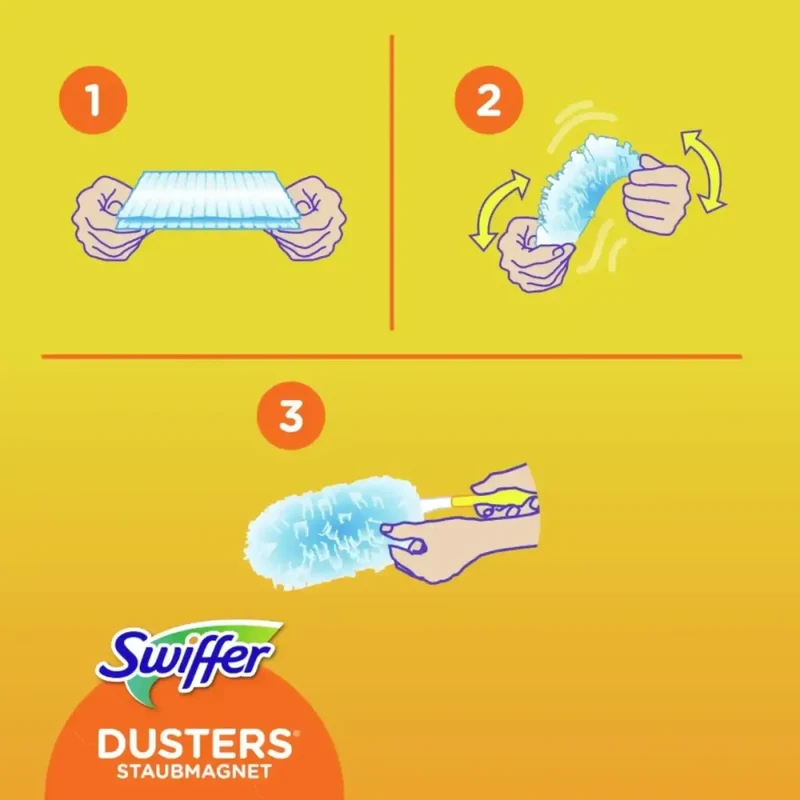 SWIFFER Duster Handgriff + 3 Staubfangtücher