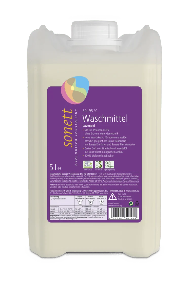 Waschmittel flüssig Lavendel