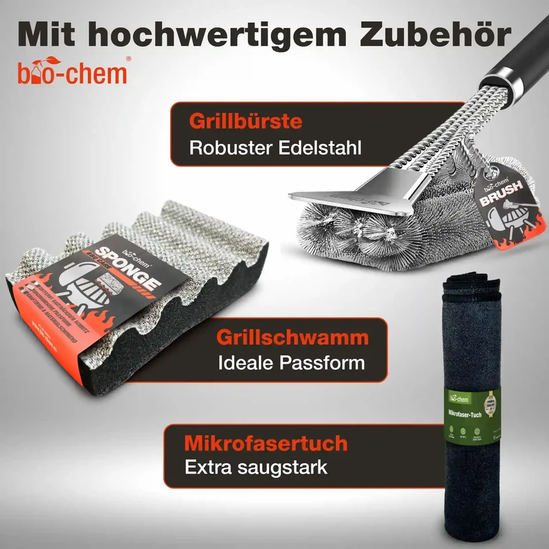 Grillreinigungs Rauchharz-Set (PROFI 5-teilig)