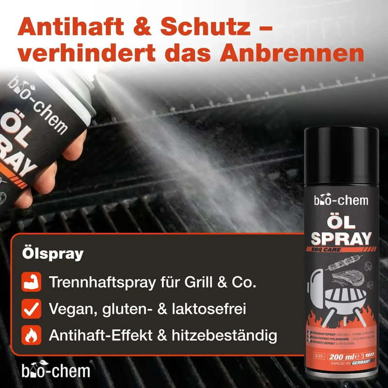 Grillreinigungs-Set mit Ölspray (PROFI 5-teilig)