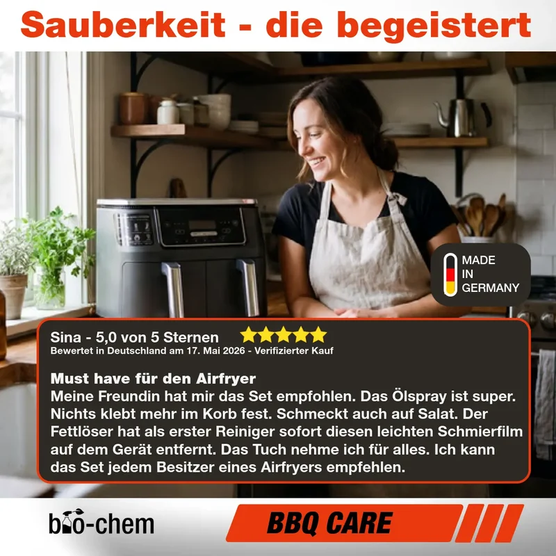 Airfryer Reiniger-Set (BASIC 3-teilig)