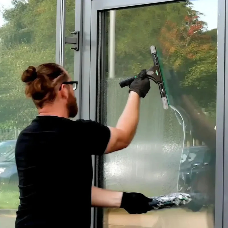 UNGER ErgoTec Ninja Starter Fensterputzer-Set 2in1 AKN10