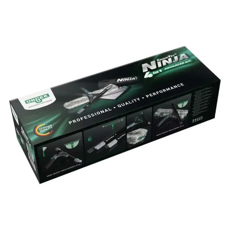 UNGER AKN12 ErgoTec NINJA 4in1 Fensterputzset