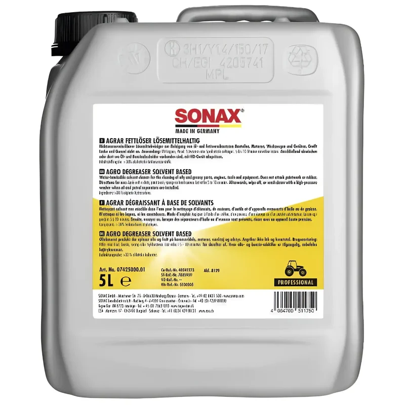 Sonax Agrar Fettlöser lösemittelhaltig 5l