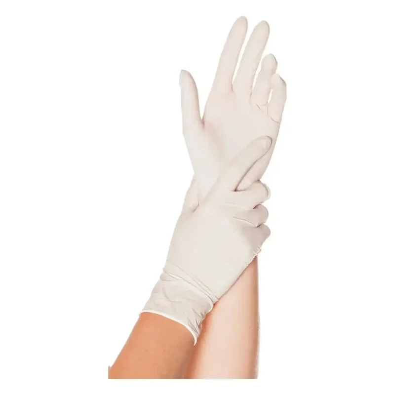 Hygostar Latex-Handschuhe "Skin" Weiß 100 Stück