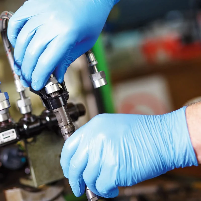 Hygonorm "Safe Fit" Nitril-Handschuhe Blau 100 Stück