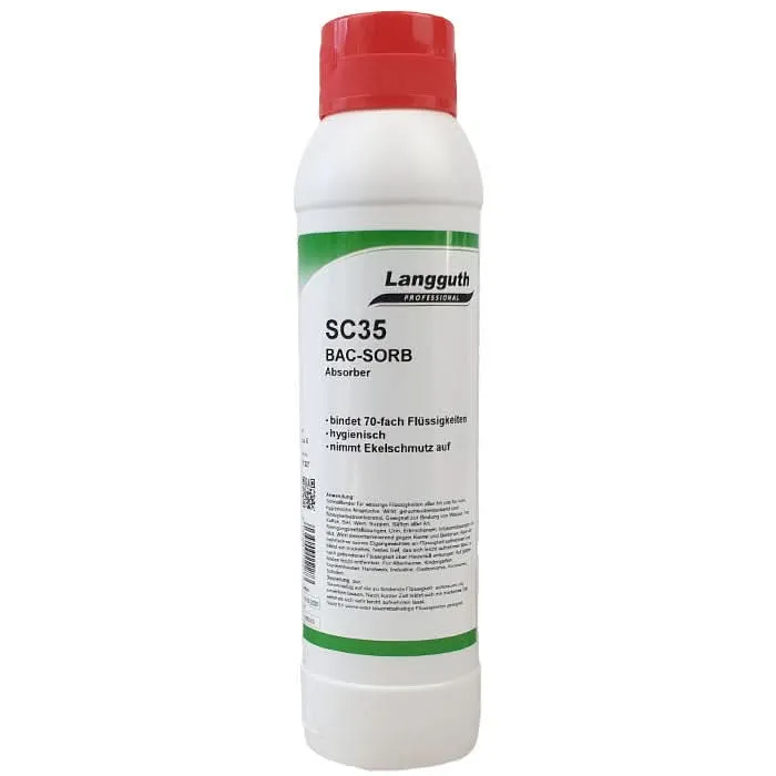 Langguth SC35 BAC-Sorb Flüssigkeitsbinder für Erbrochenes, Urin & Kot 600g