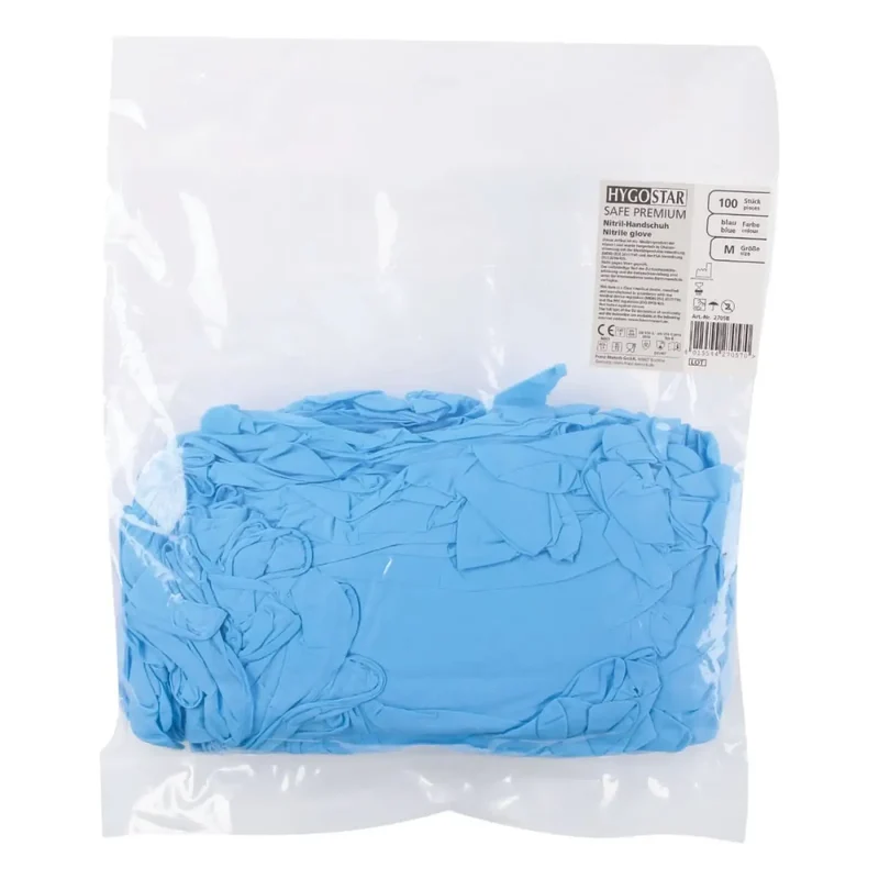 Hygostar "Safe Premium" Nitril-Handschuhe Blau