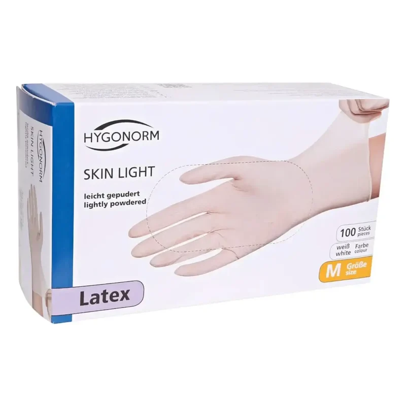 Hygonorm Latex Handschuhe "Skin Light" Weiß 100 Stück