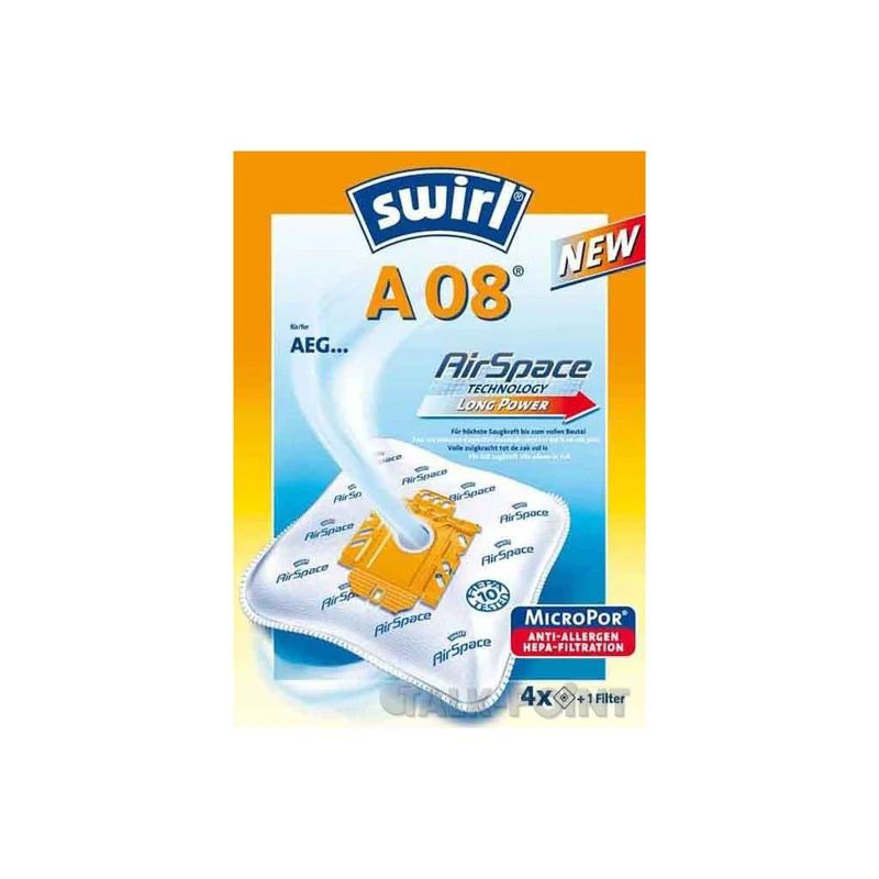 Swirl A 08 MP Plus AirSpace Staubsaugerbeutel