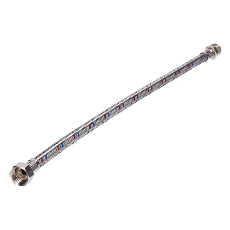 Flexibler Sanitär-Verbindungsschlauch (50 cm) DN12 3/4 Außengewinde x 3/4 Überwurfmutter