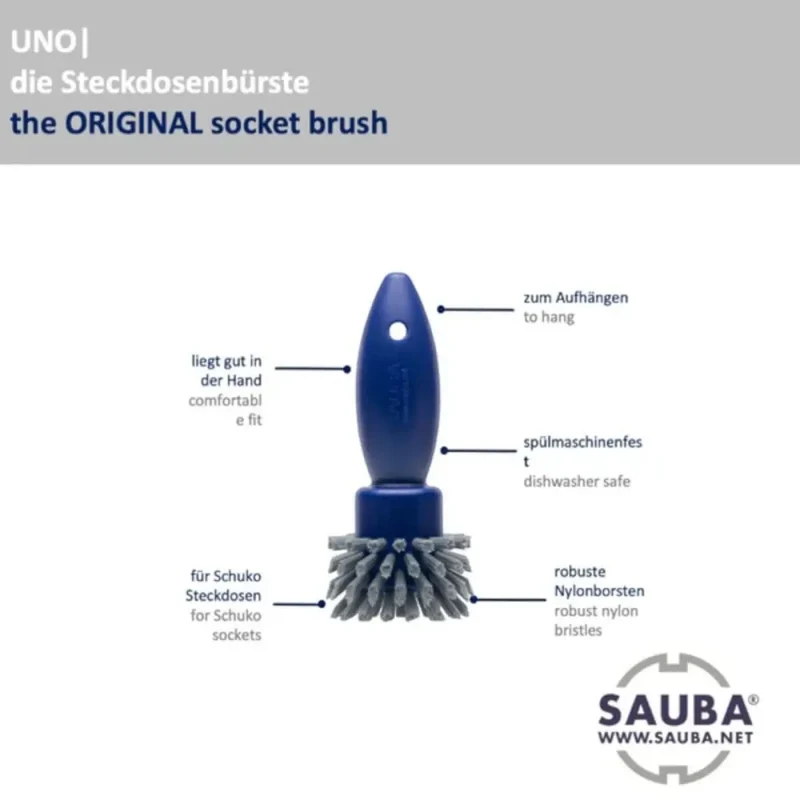 SAUBA UNO Steckdosenbürste