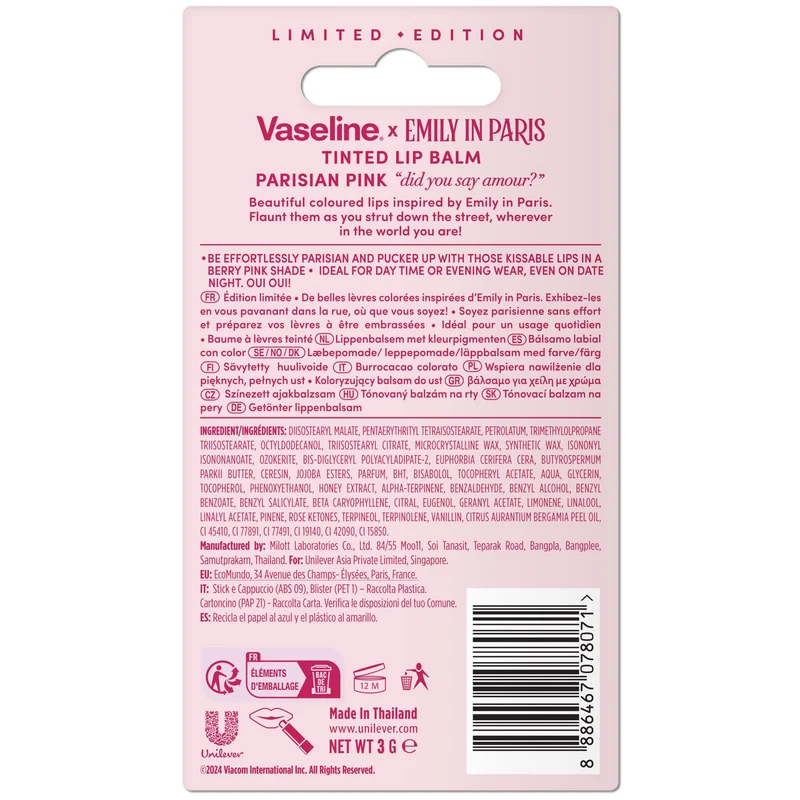 Vaseline x Emily in Paris