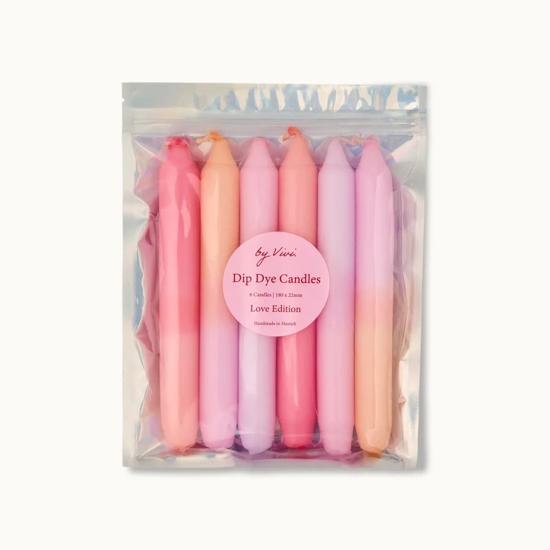 by Vivi Dip Dye Kerzen Set 6-teilig