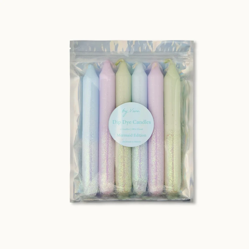 by Vivi Dip Dye Kerzen Set 6-teilig