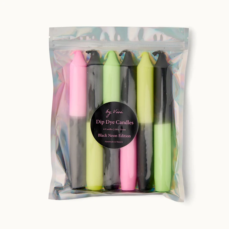by Vivi Dip Dye Kerzen Set 6-teilig