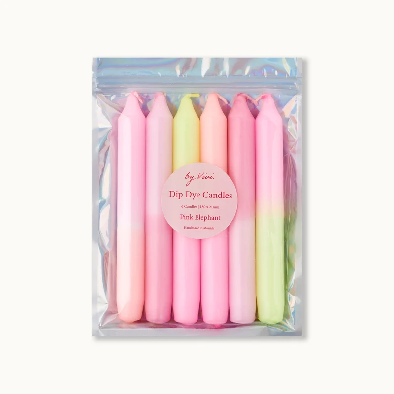 by Vivi Dip Dye Kerzen Set 6-teilig