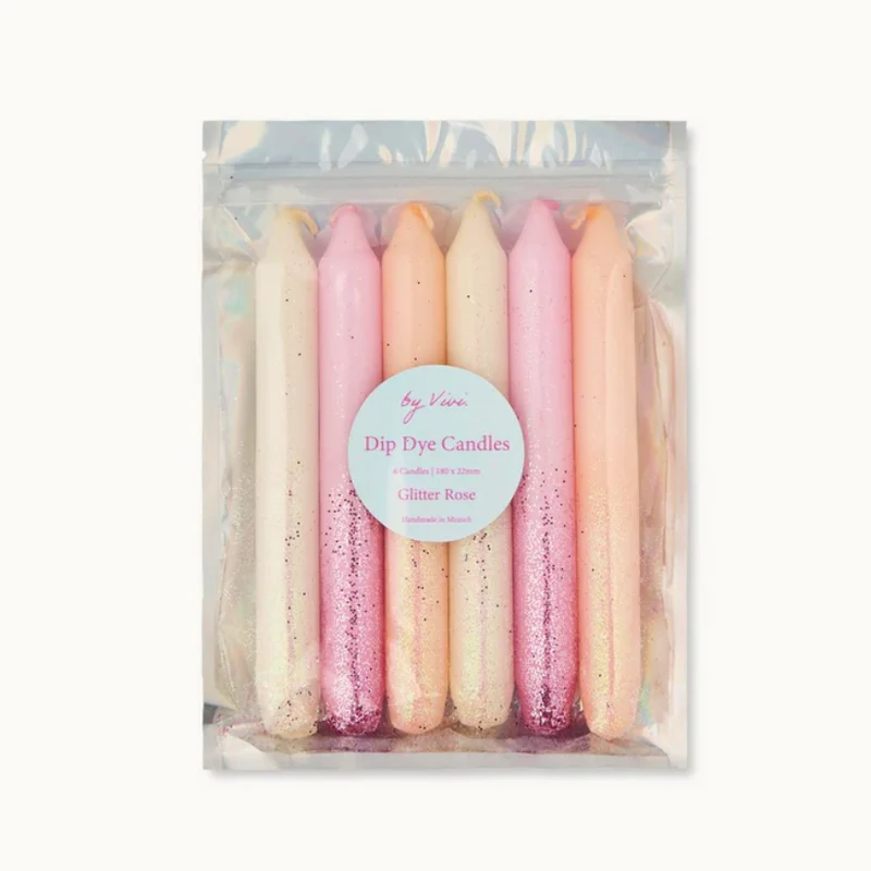 by Vivi Dip Dye Kerzen Set 6-teilig