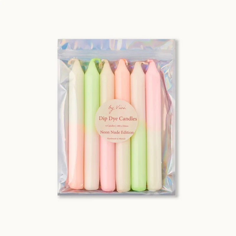 by Vivi Dip Dye Kerzen Set 6-teilig