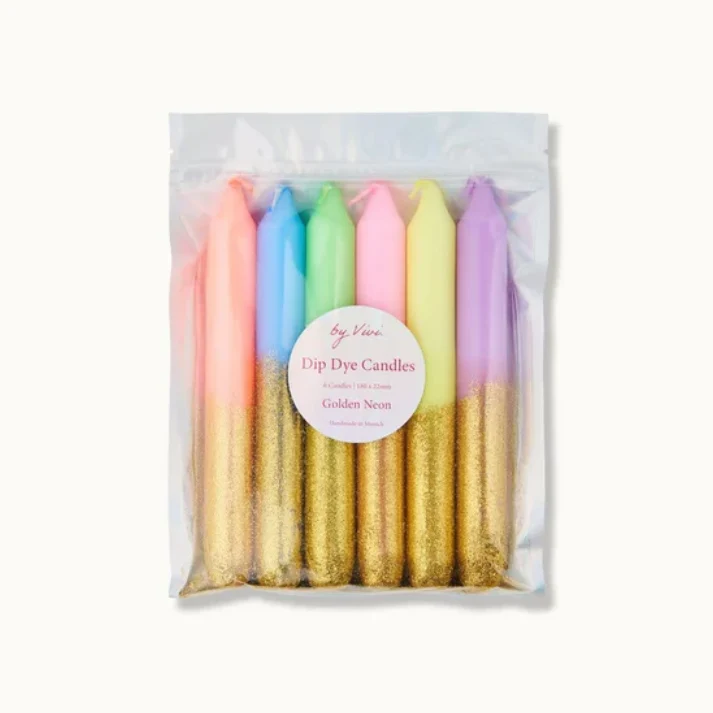 by Vivi Dip Dye Kerzen Set 6-teilig
