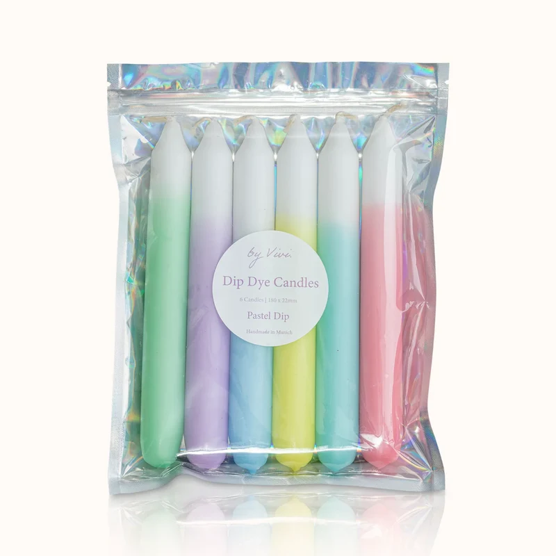 by Vivi Dip Dye Kerzen Set 6-teilig